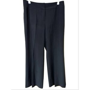 Kasper Pants Womens 16 Wide Subtle Stripe High Rise Trouser Flatter Minimalist